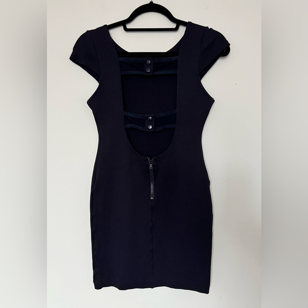 Alice + Olivia navy mini dress